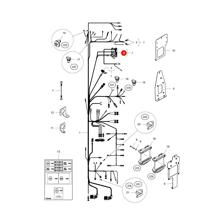 AGCO - LA340480297 - Starter Relay 70A Massey Ferguson