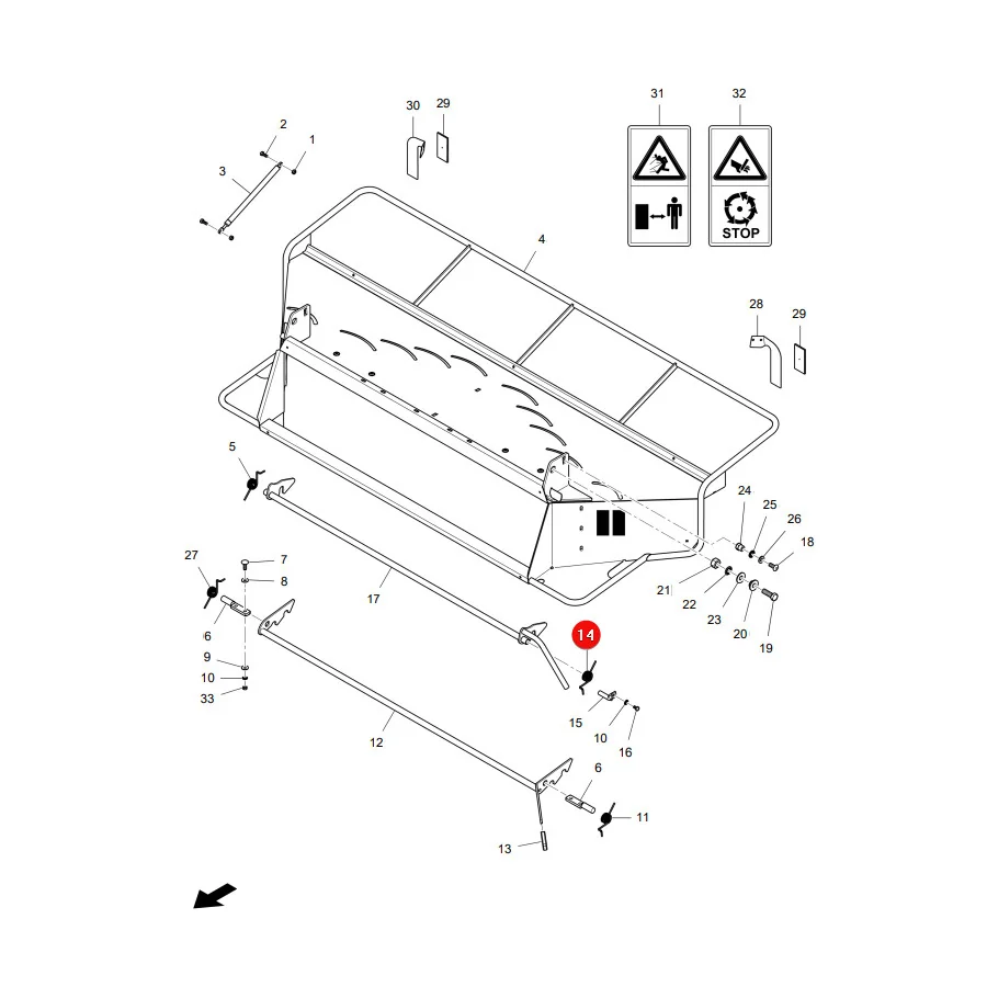 AGCO - LA350356936 - Massey Ferguson  Spring