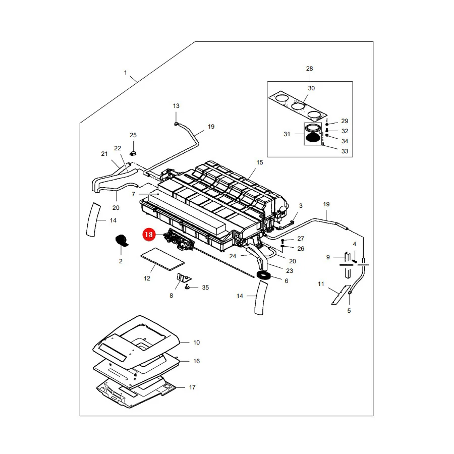 AGCO - V36551310 - Massey Ferguson  Air Conditioning Control Panel