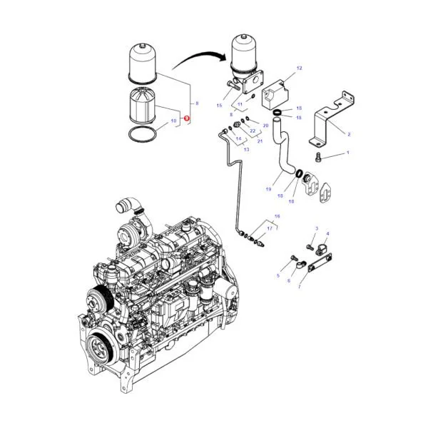 AGCO - V836362228 - Engine Oil Filter Massey Ferguson