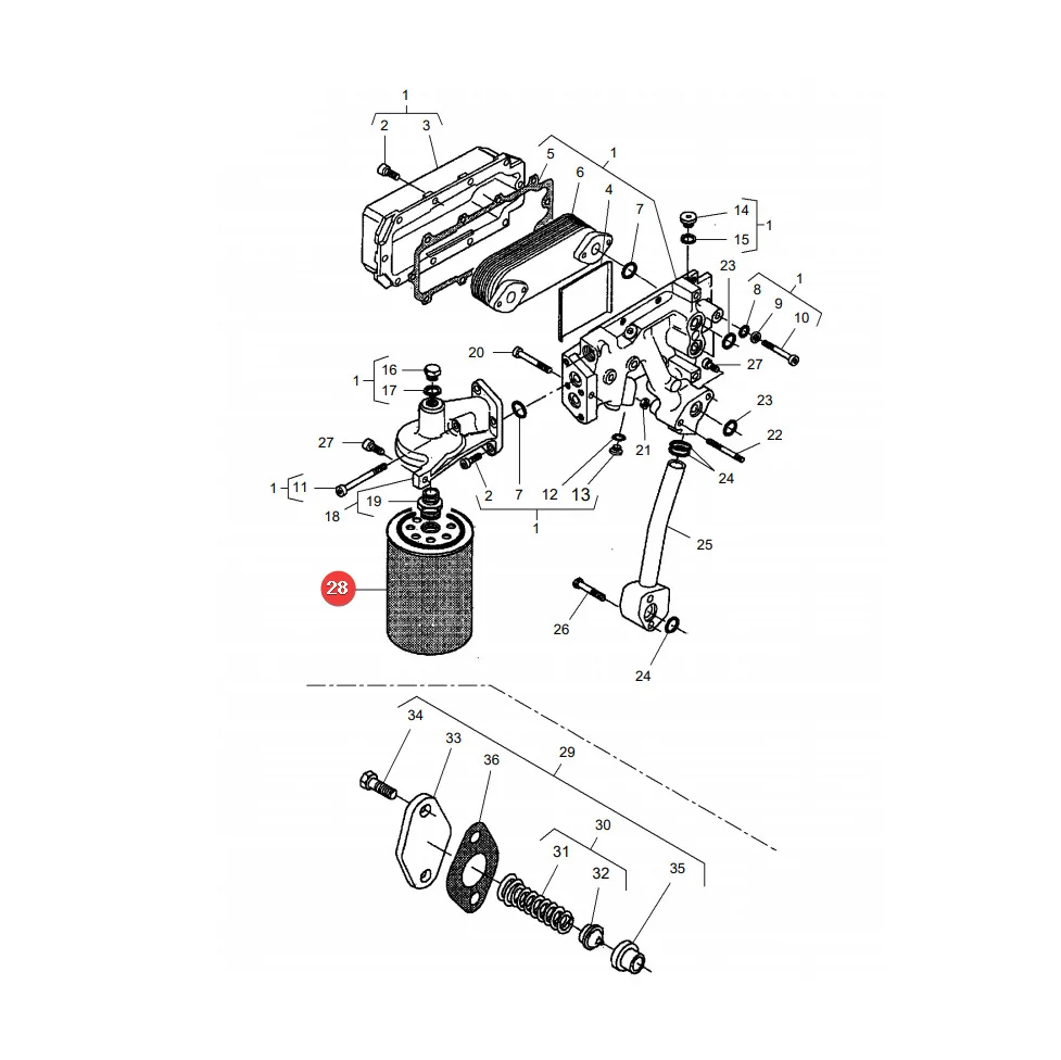 AGCO - V836862582 - Engine Oil Filter Massey Ferguson