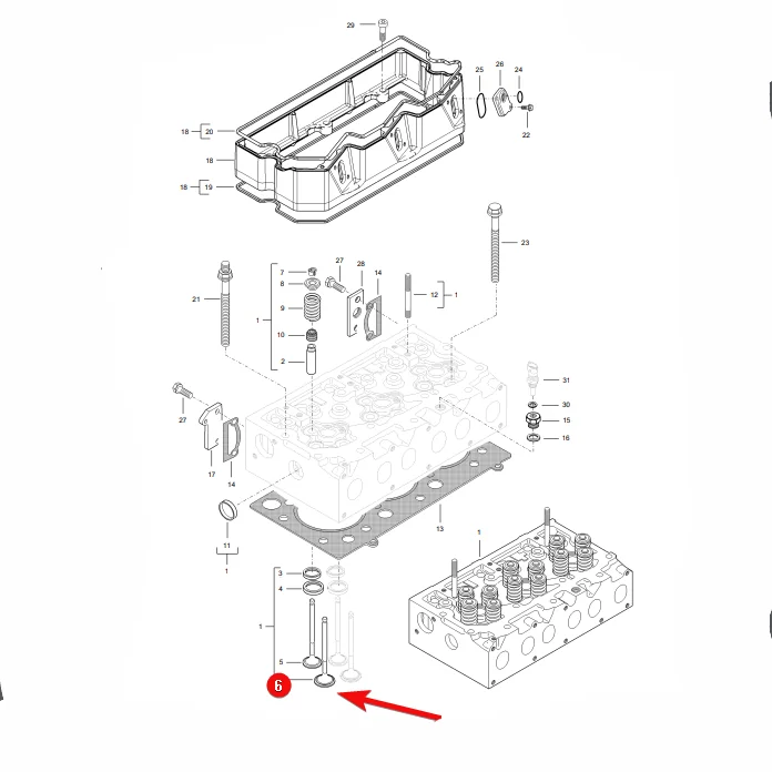 AGCO - V837069003 - Massey Ferguson Intake Valve
