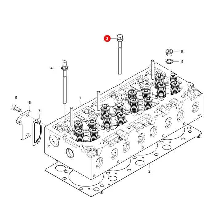 AGCO - V837069025 - Massey Ferguson Cylinder Head Bolt