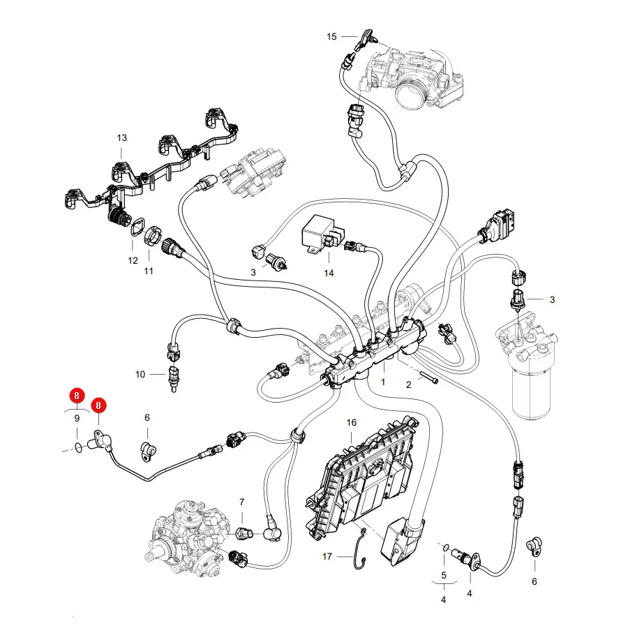 AGCO - V837070189 - Massey Ferguson  Engine Speed Sensor