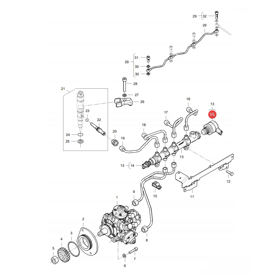 AGCO - V837079834 - Massey Ferguson Fuel Injection Pressure Valve