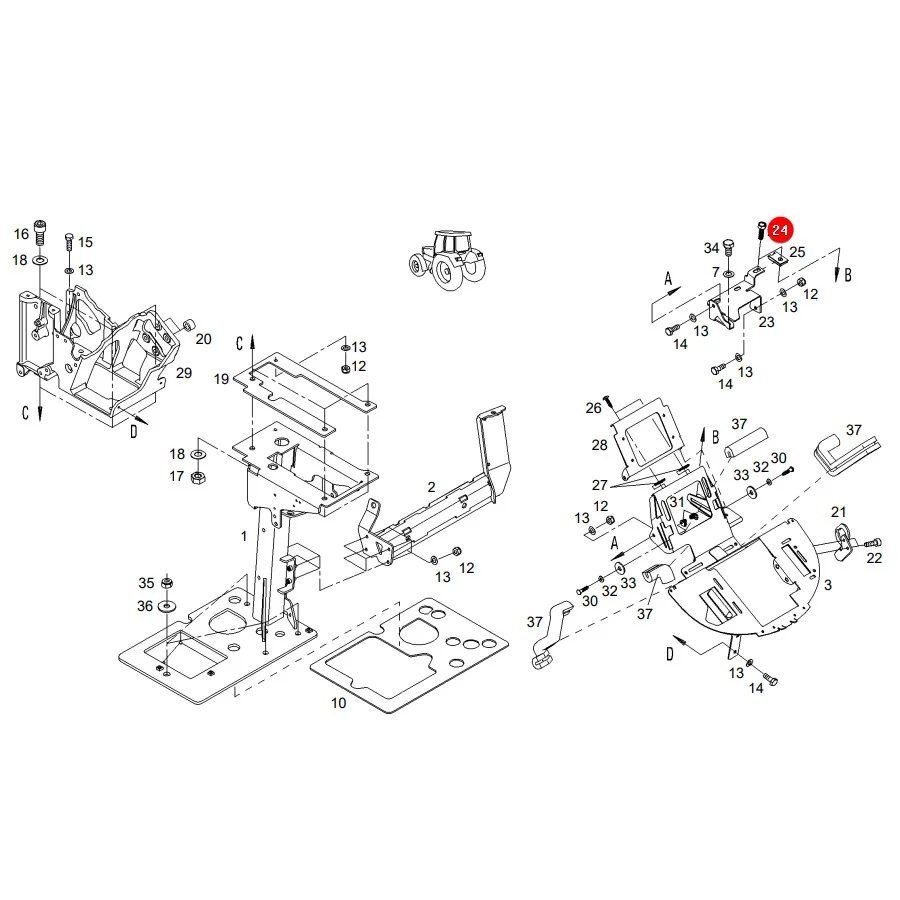 AGCO - X495220100000 - Self-Tapping Screw Fendt