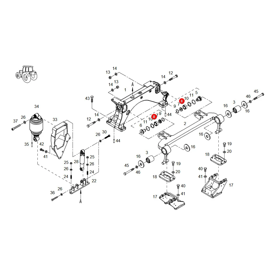 AGCO - X503637403000 - Articulated Bearing Fendt
