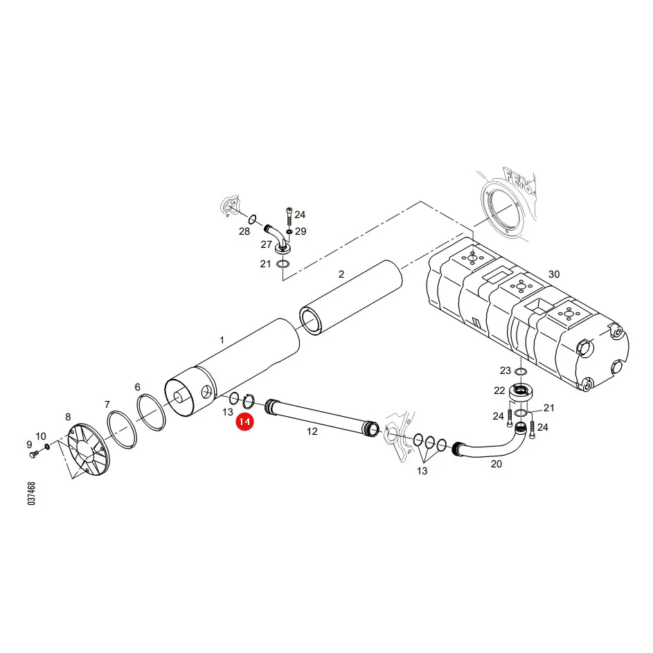 AGCO - X530004146000 - Massey Ferguson External Snap Ring