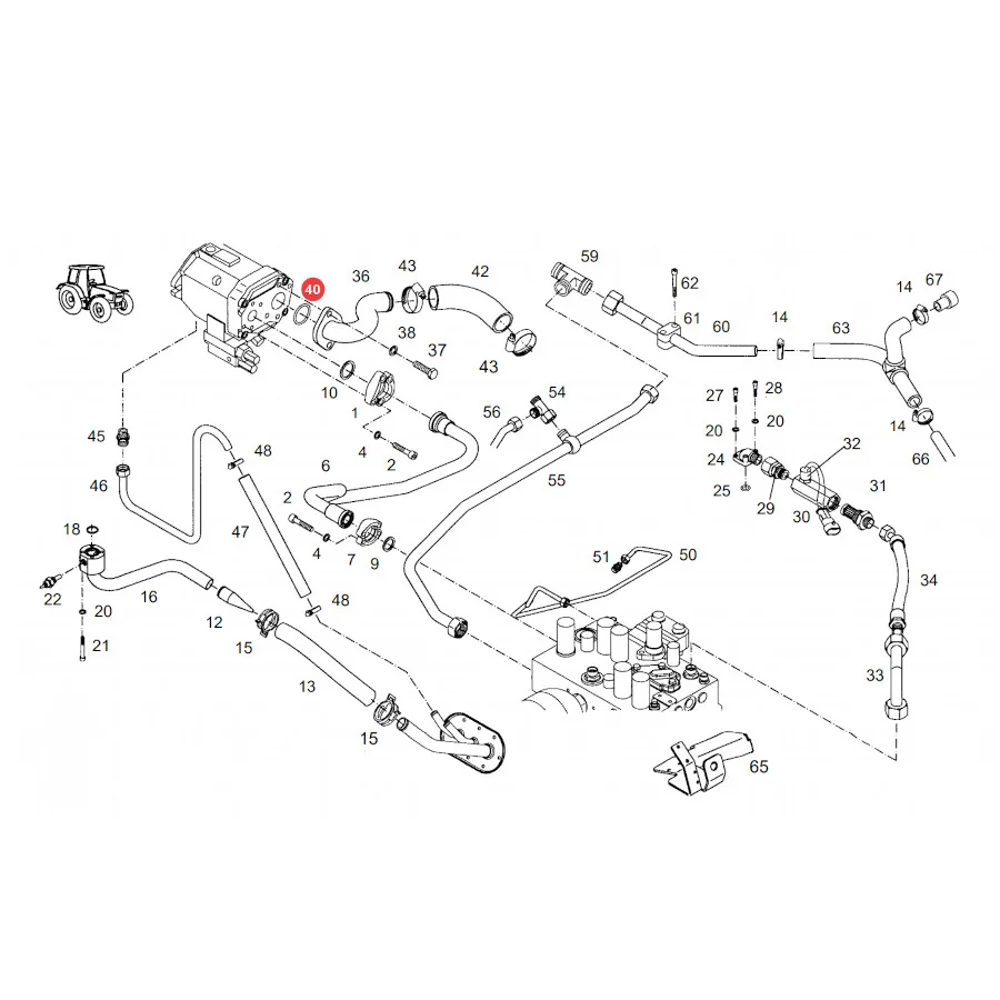 AGCO - X548923500000 - Fendt Hydraulic O-Ring