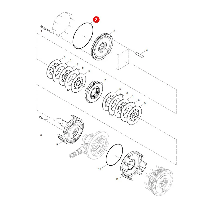 AGCO - X549044400000 -  Massey Ferguson Front Axle O-Ring X549044500000