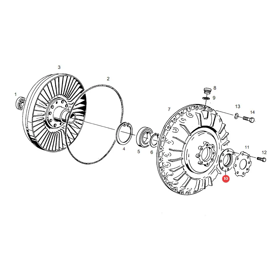AGCO - X550110200000 - Sealing Ring Of Turbo Clutch Fendt