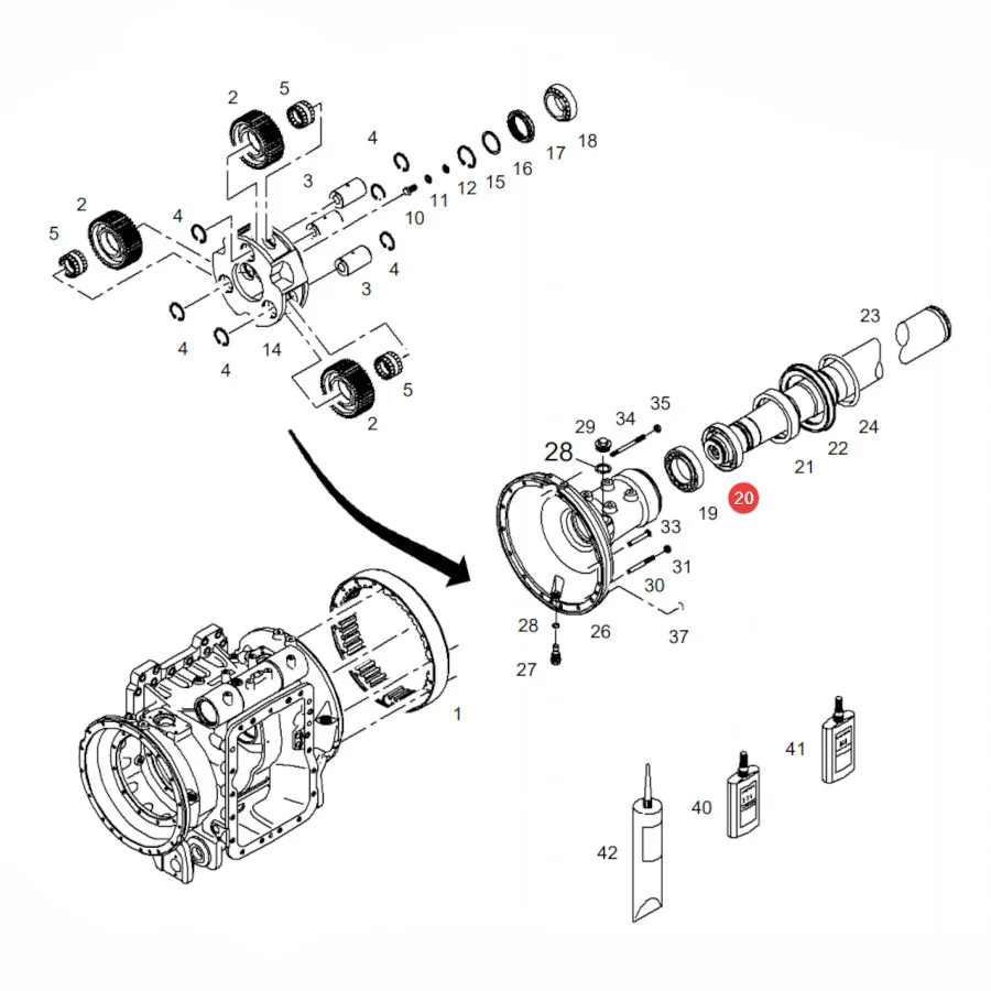 AGCO - X550182100000 - Simmering Ring Of The Rear Axle Massey Ferguson