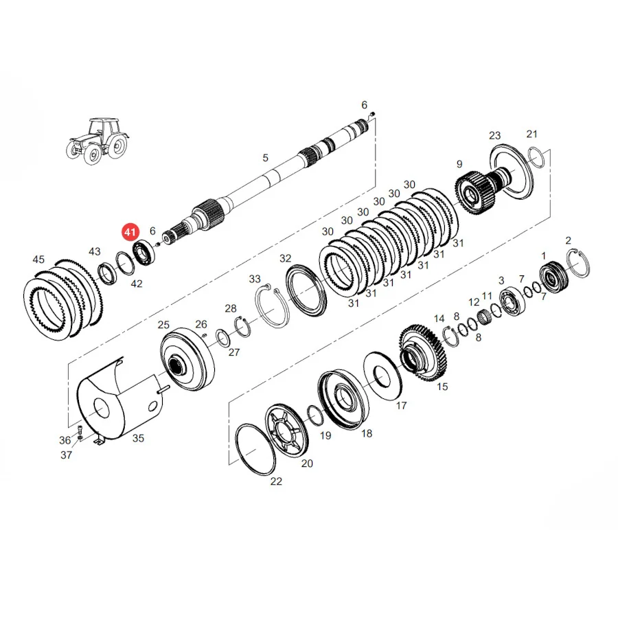 AGCO - X605511211001 - Ball Bearing Massey Ferguson