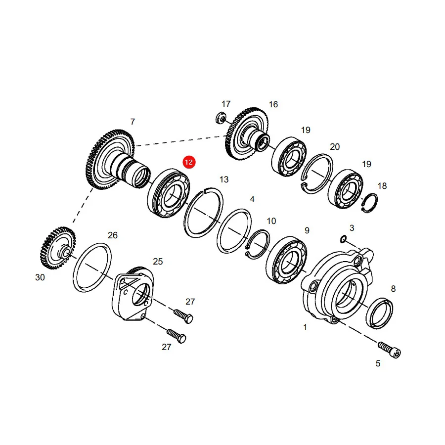 AGCO - X606106001000 - Bearing 6011 Fendt