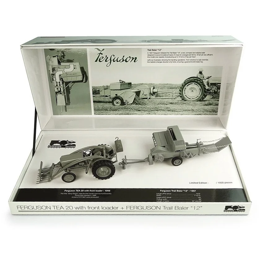 Agco - X993041805378 - Model Massey Ferguson Tea 20 With F12 Baler in Scale 1:32 - Limited Edition