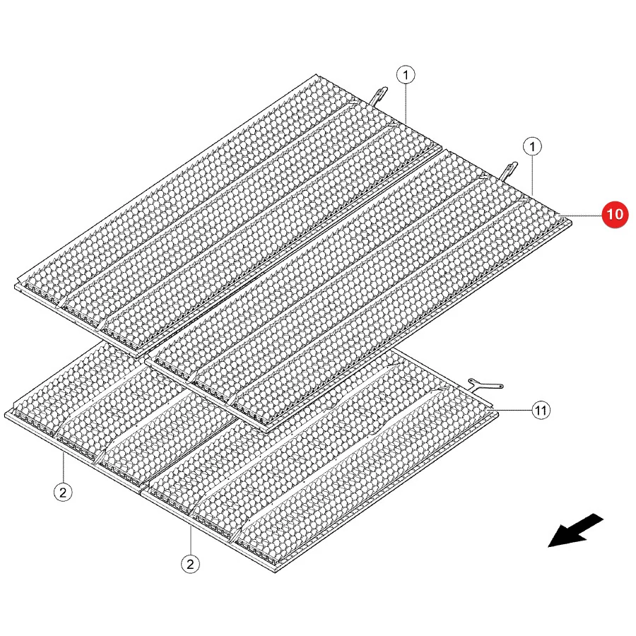 AGV - B103461 - Claas Upper Louver Sieve Blade