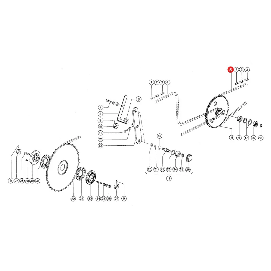 AGV - B122695 - Reel Drive Chain Claas