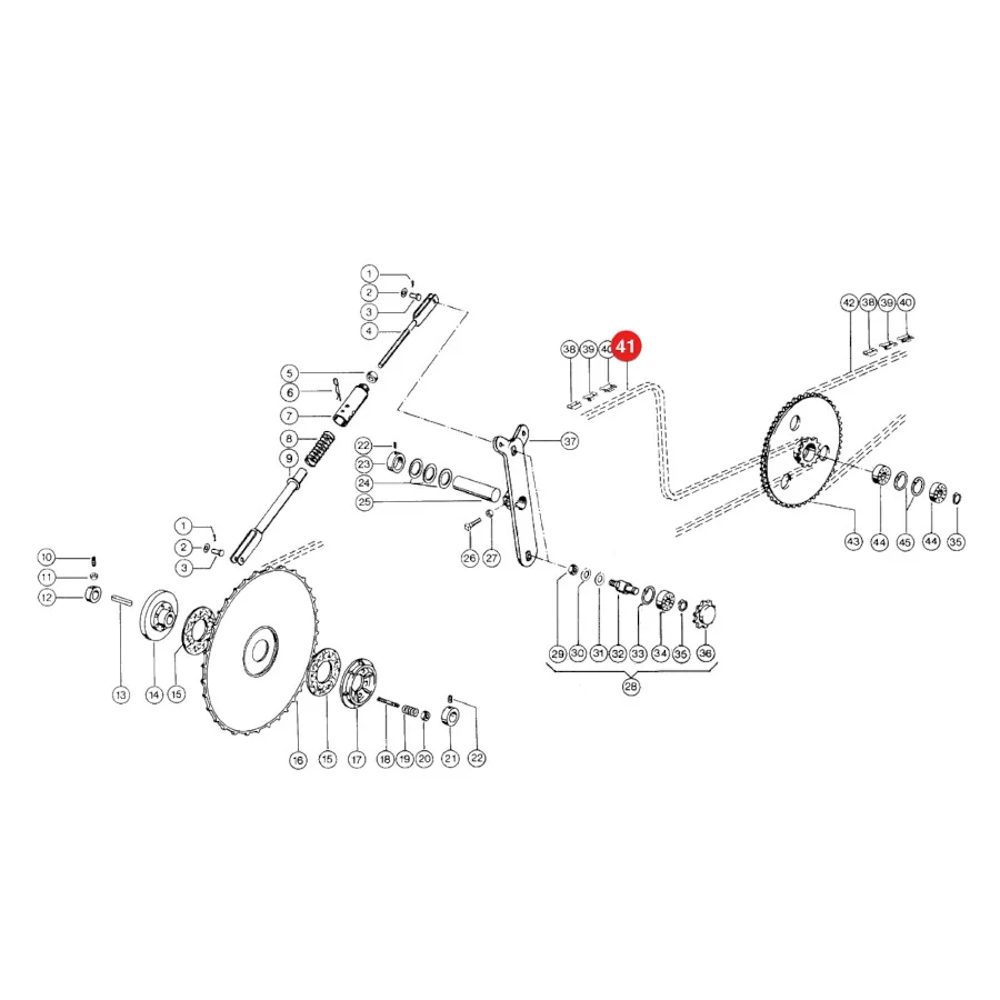 AGV - B122696 - Claas Drive Chain For Reel Tines
