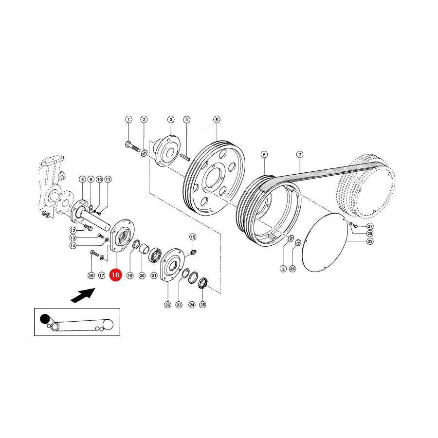 AGV - B124853 - Claas Bearing Housing