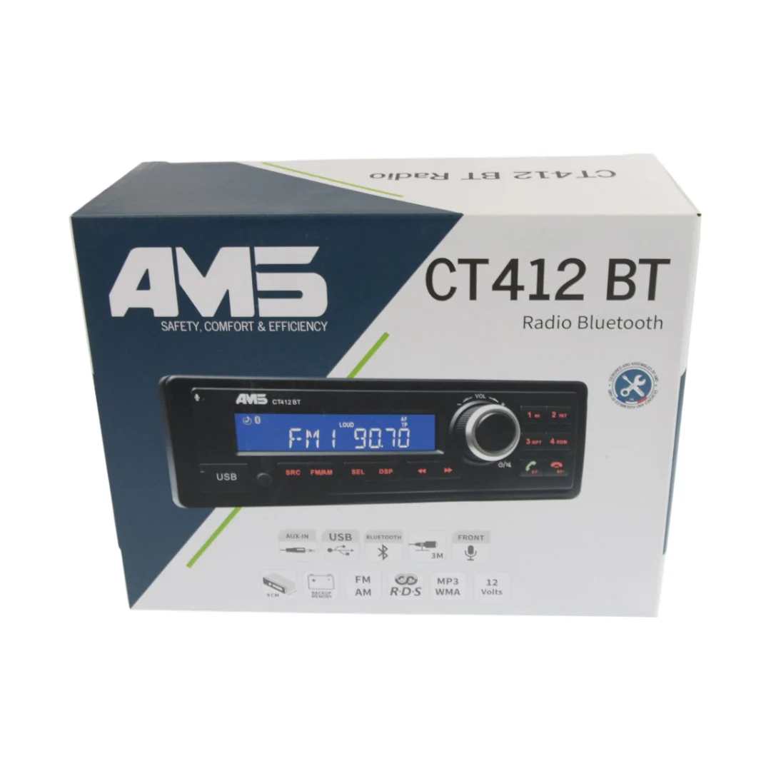 AMS - ARAMSCT412_BT - Radio With Bluetooth Massey Ferguson FM MP3 USB SD AUX