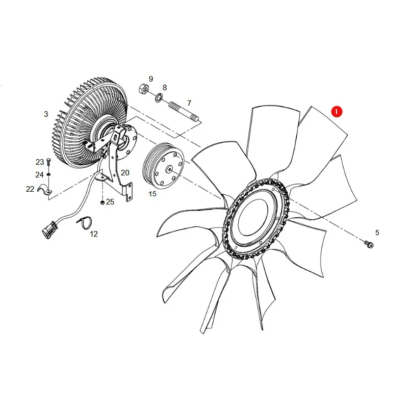 BorgWarner - 020003661 - Fendt Engine Fan F931202040010