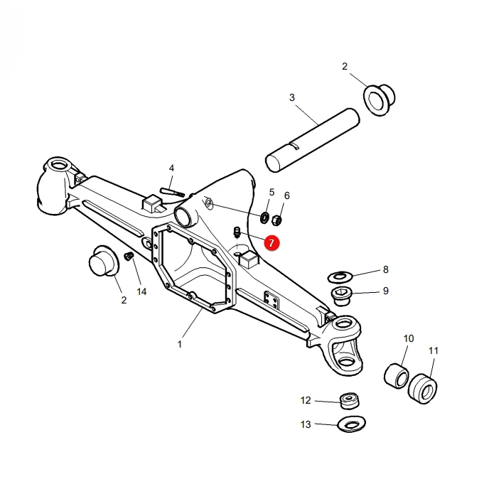 Carraro - CI104988 - Front Axle Breather Massey Ferguson 3785448M1