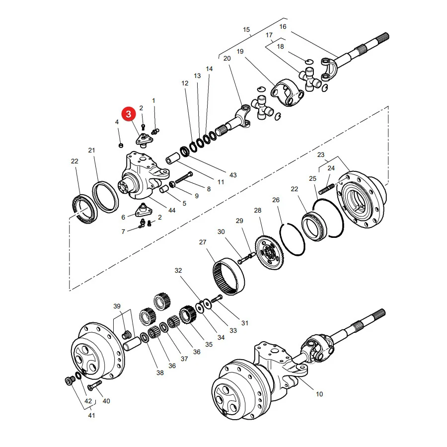 Carraro - CI133084 - Steering Knuckle Pin