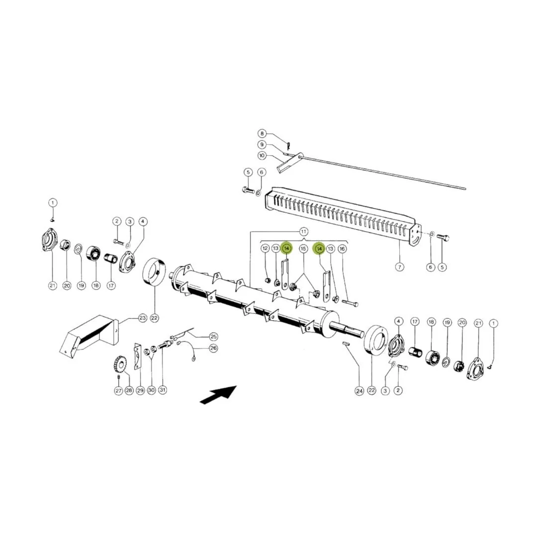 Claas - CL0000600172 - Rotary Chopper Knife