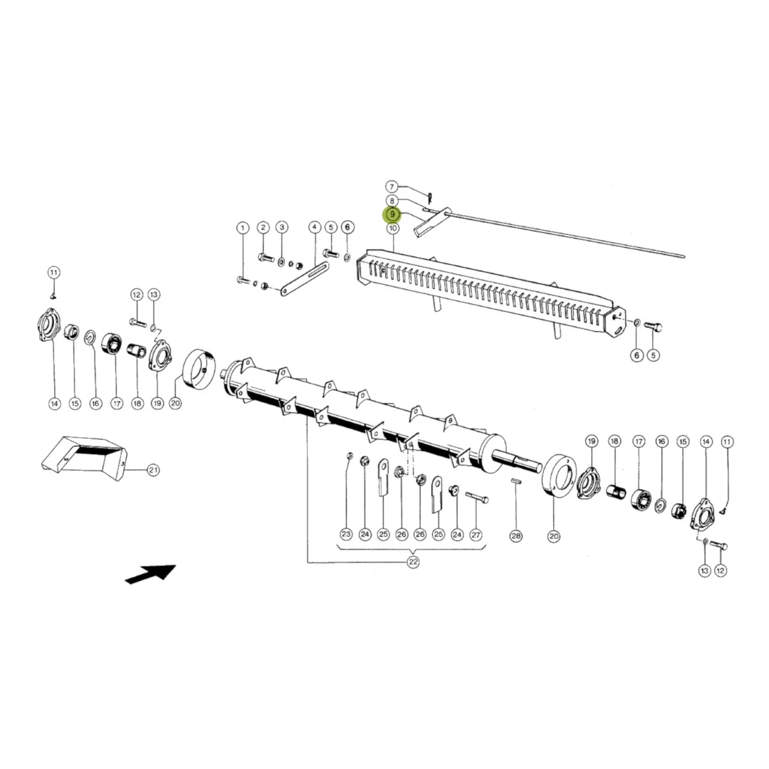 Claas - CL0000600300 - Chopper Knife Fixed