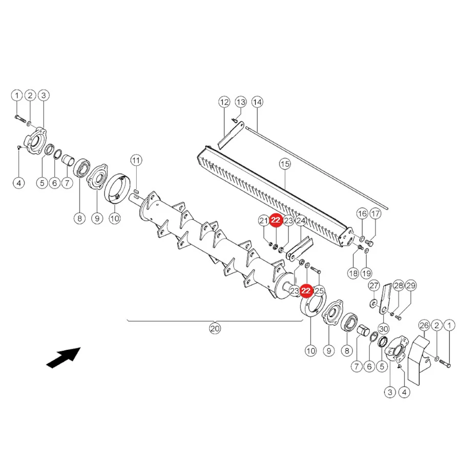 Claas - CL0000652951 - Chopper Bushing