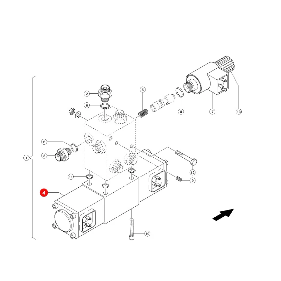 Claas - CL0000840030 -  4/3-Way Valve With Locking Valve