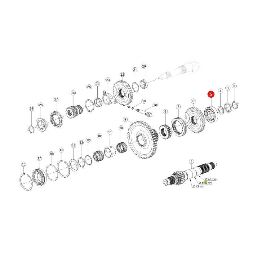 Claas - CL0002356980 - Cylindrical Roller Bearing