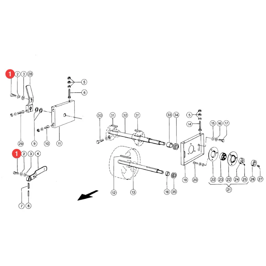 Claas - CL0002374610 -  Flail Screw