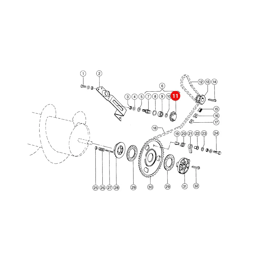 Claas - CL0005039372 - Tensioner Gear