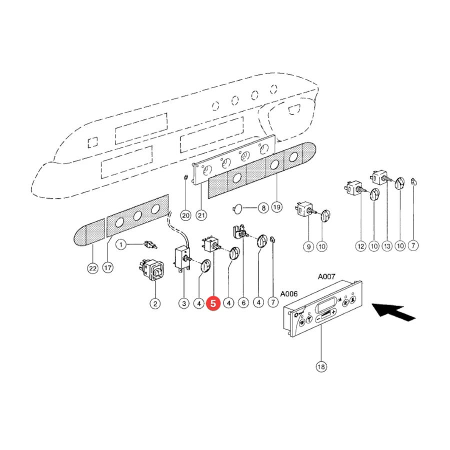 Claas - CL0006227650 - Cab Switch