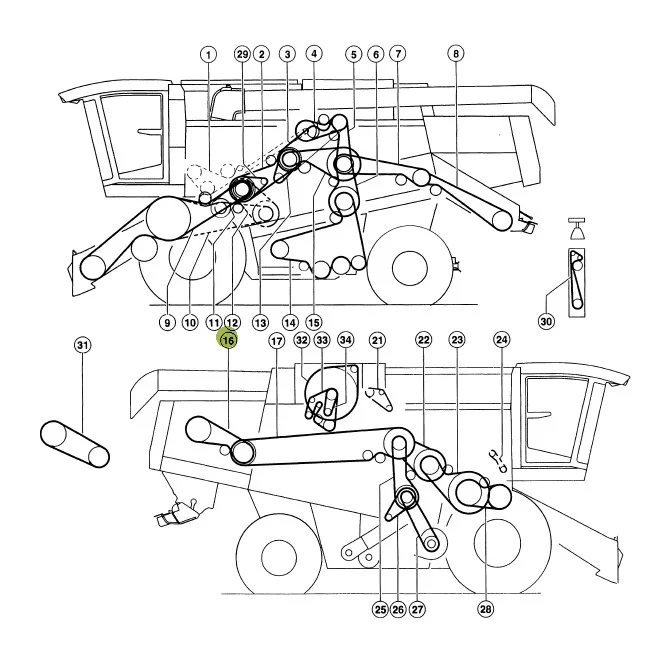 Claas - CL0006295101 - Rotor Drive V-Belt