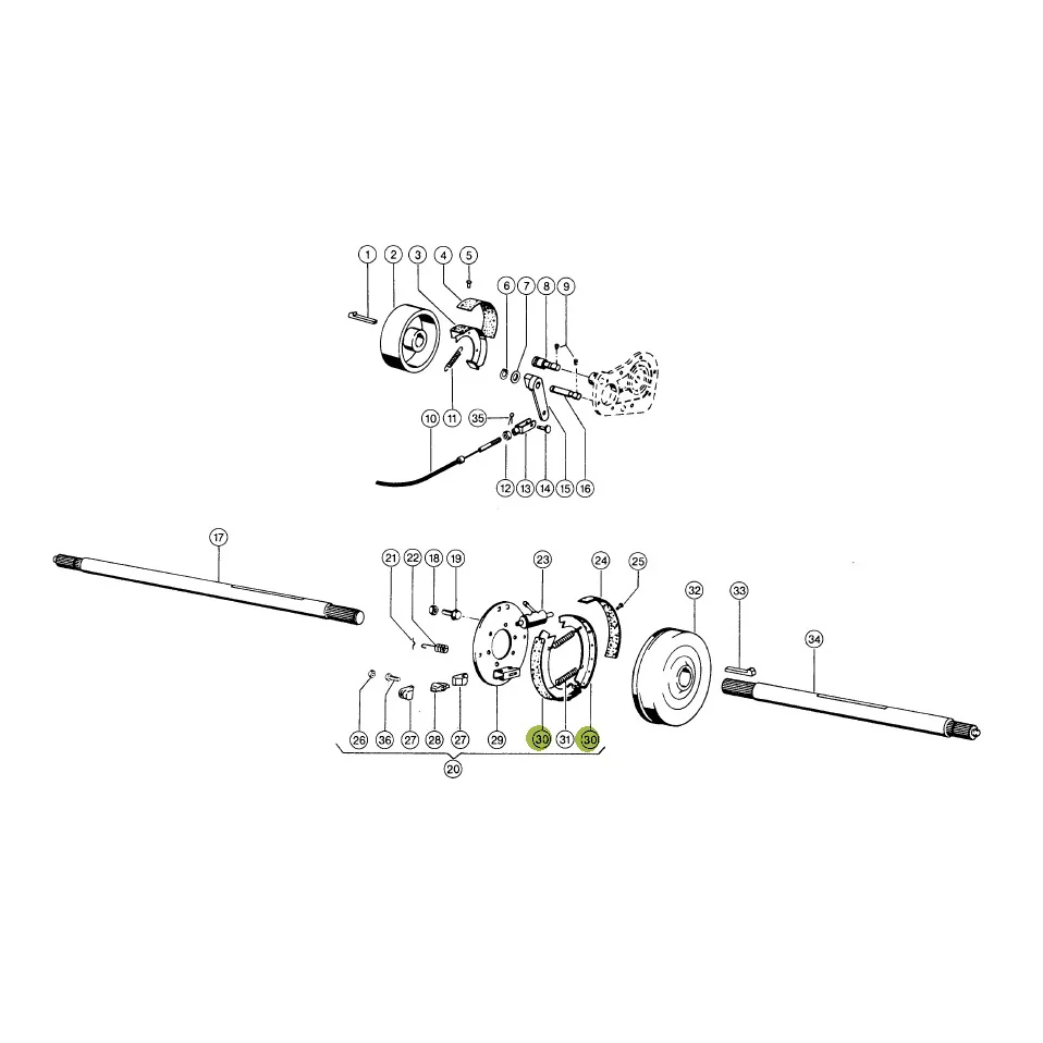 Claas - CL0006432080 - Brake Shoe 60 X 250