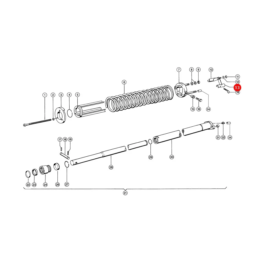 Claas - CL0006437660 - Actuator Spring Lock