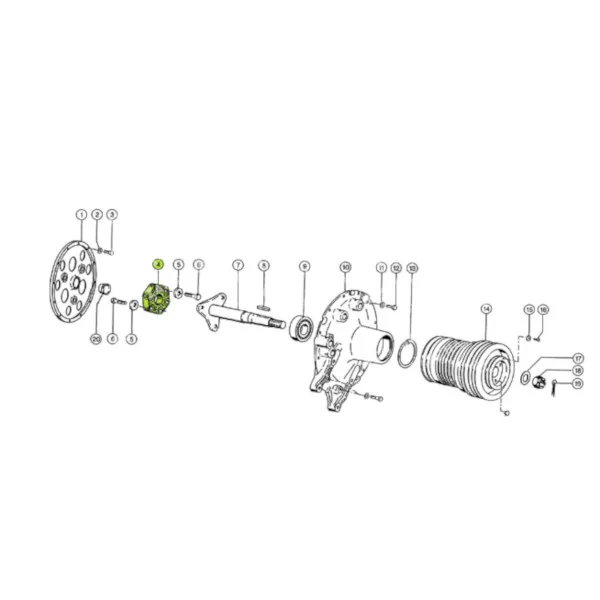 Claas - CL0006494821 - Rubber Coupling