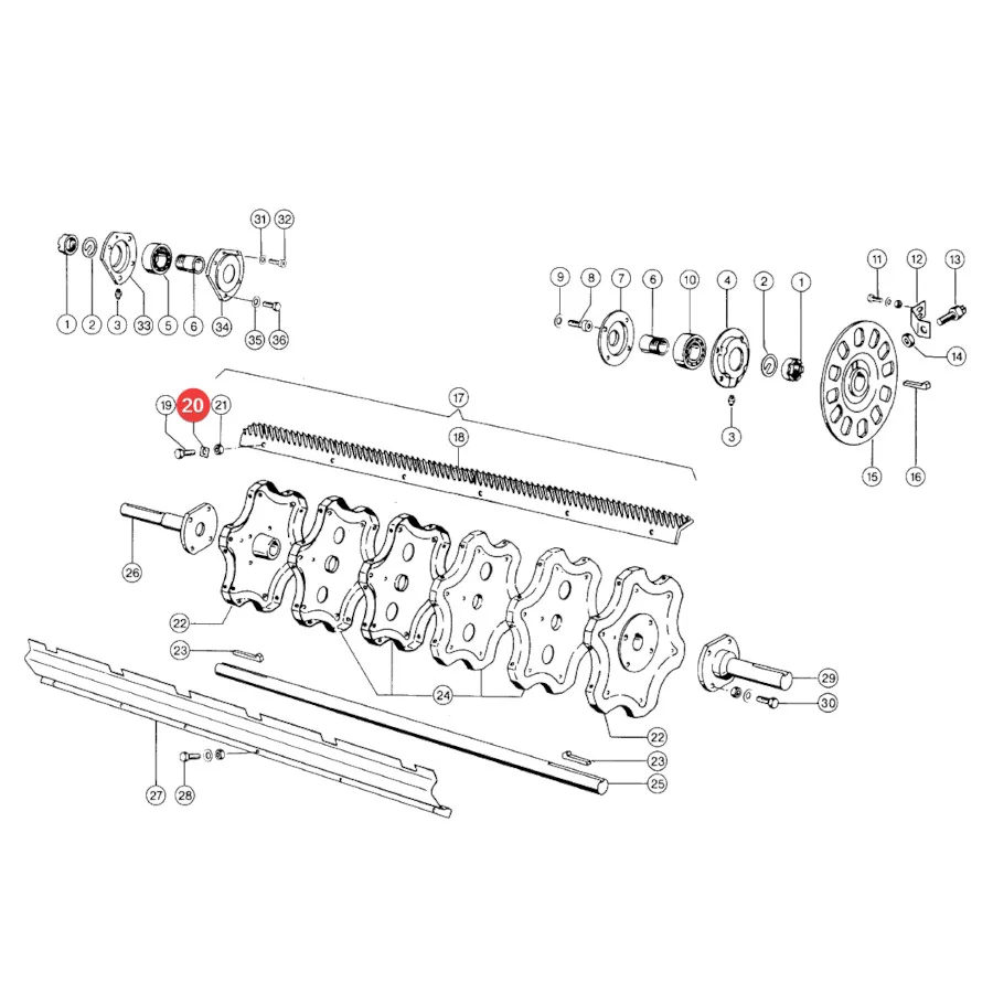 Claas - CL0006532680 - Flail Bolt Washer