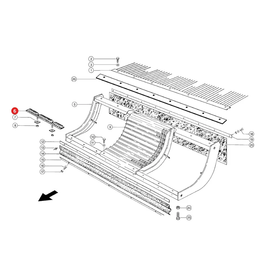 Claas - CL0006628790 - Threshing Bar