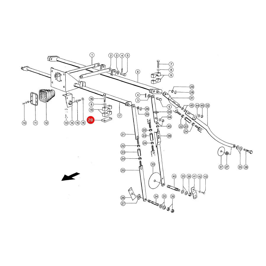Claas - CL0006631091 - Mounting Plate