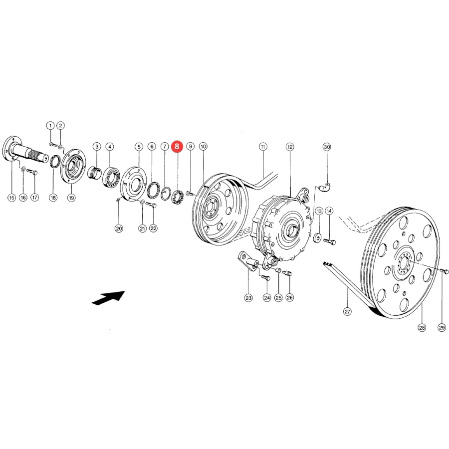 Claas - CL0006696390 - Castle Nut