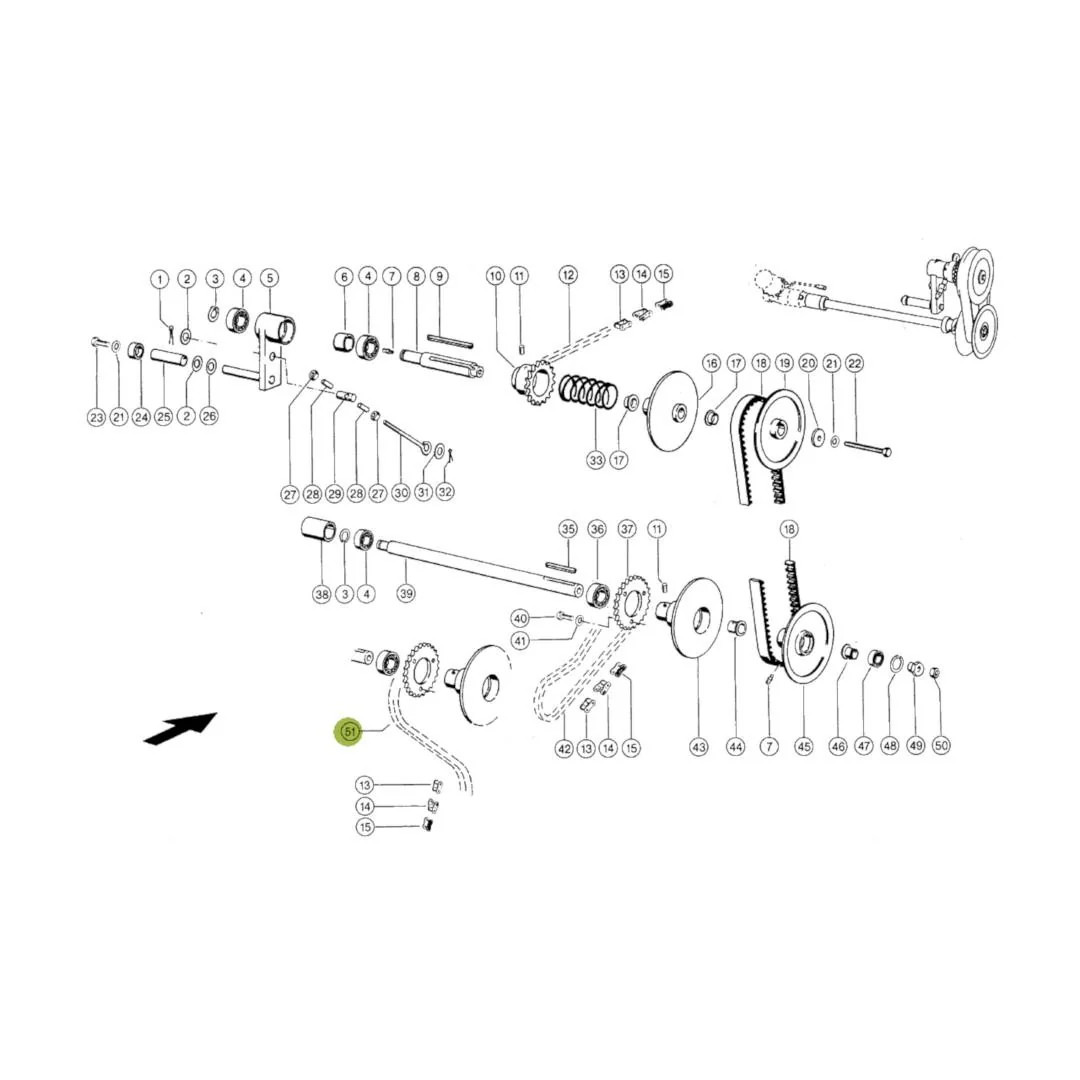 Claas - CL0007530432 - Reel Drive Chain