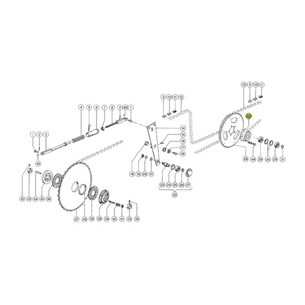 Claas - CL0007535340 - Tensioner Gear