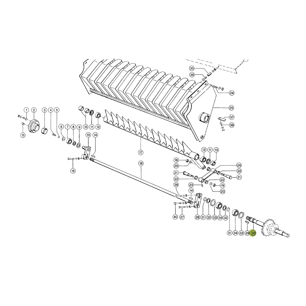 Claas - CL0008175241 - Press Feeder Roller