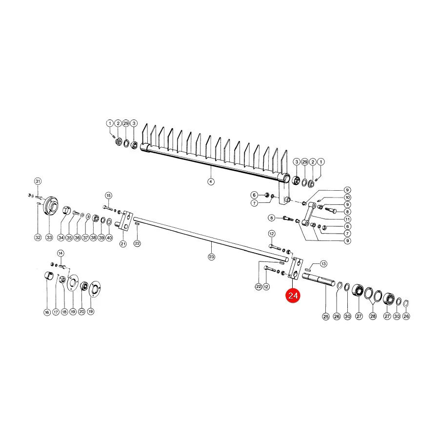 Claas - CL0008186691 - Left Roller Connector