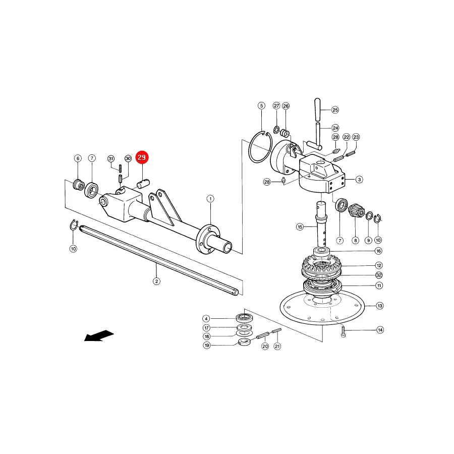 Claas - CL0009537530 - Tedder Pin