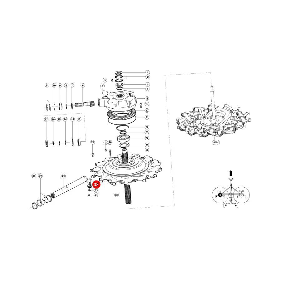 Claas - CL0009553880 - Metal Roller