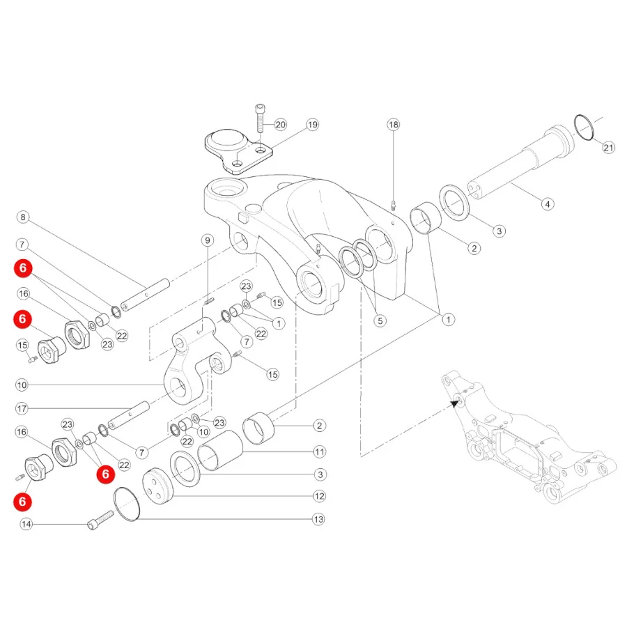 Claas - CL0011327400 - Steering Knuckle Mounting Bushing